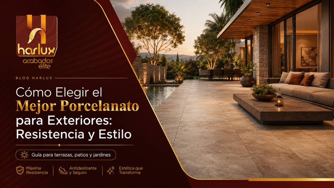 Cómo Elegir el Mejor Porcelanato para Exteriores: Resistencia y Estilo | HARLUX