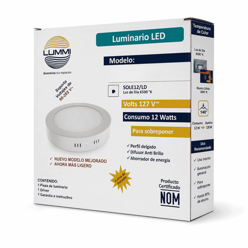 SOBREPONER 12W BLANCO LZ/BCA