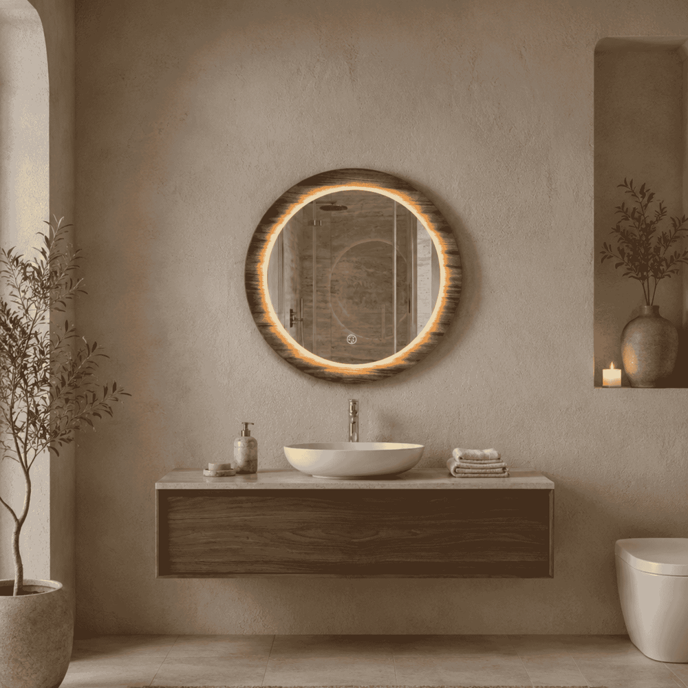 ESPEJO CÍRCULO PAROTA LUX 60 CM CRLX