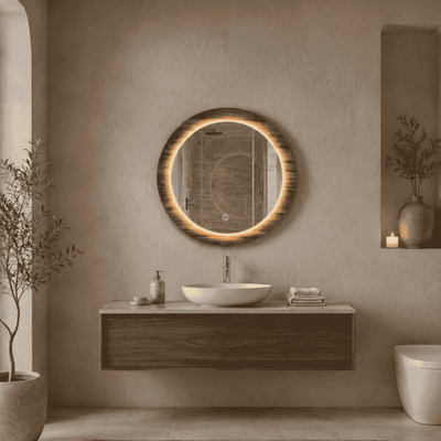 ESPEJO CÍRCULO PAROTA LUX 60 CM CRLX
