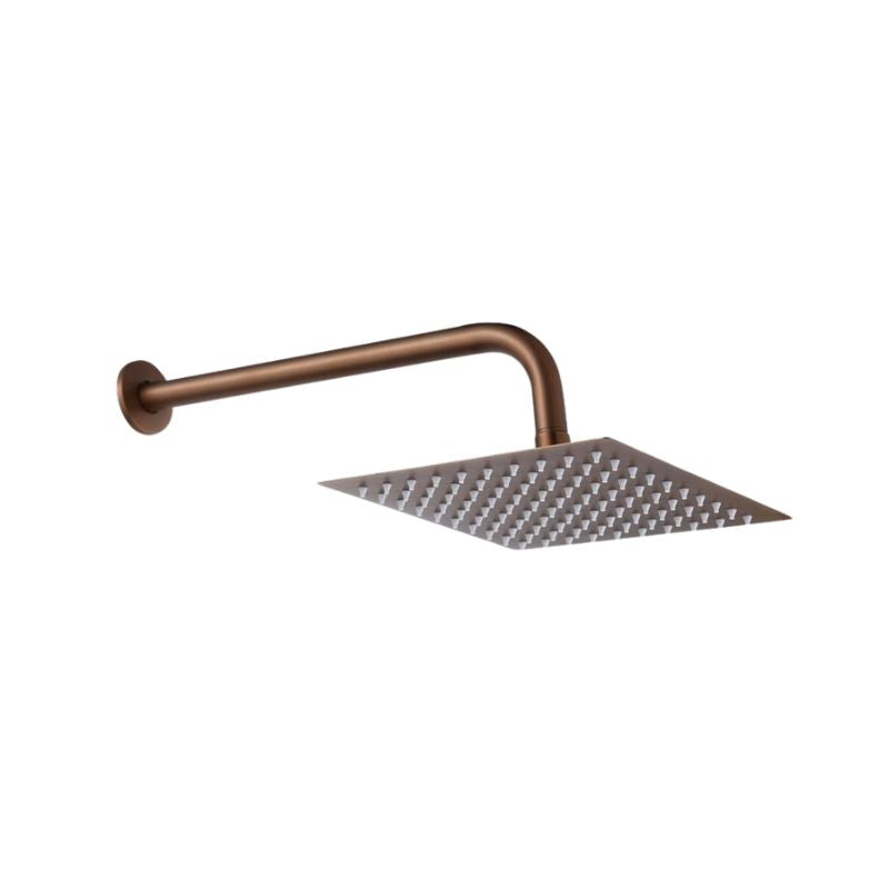 REGADERA BRONCE C/BRAZO 20X20 DICA